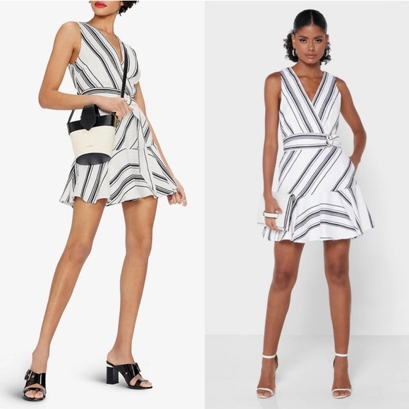 Ted Baker Dresses & Skirts - Ted Baker Aliicee Striped Linen Cotton Mini Dress